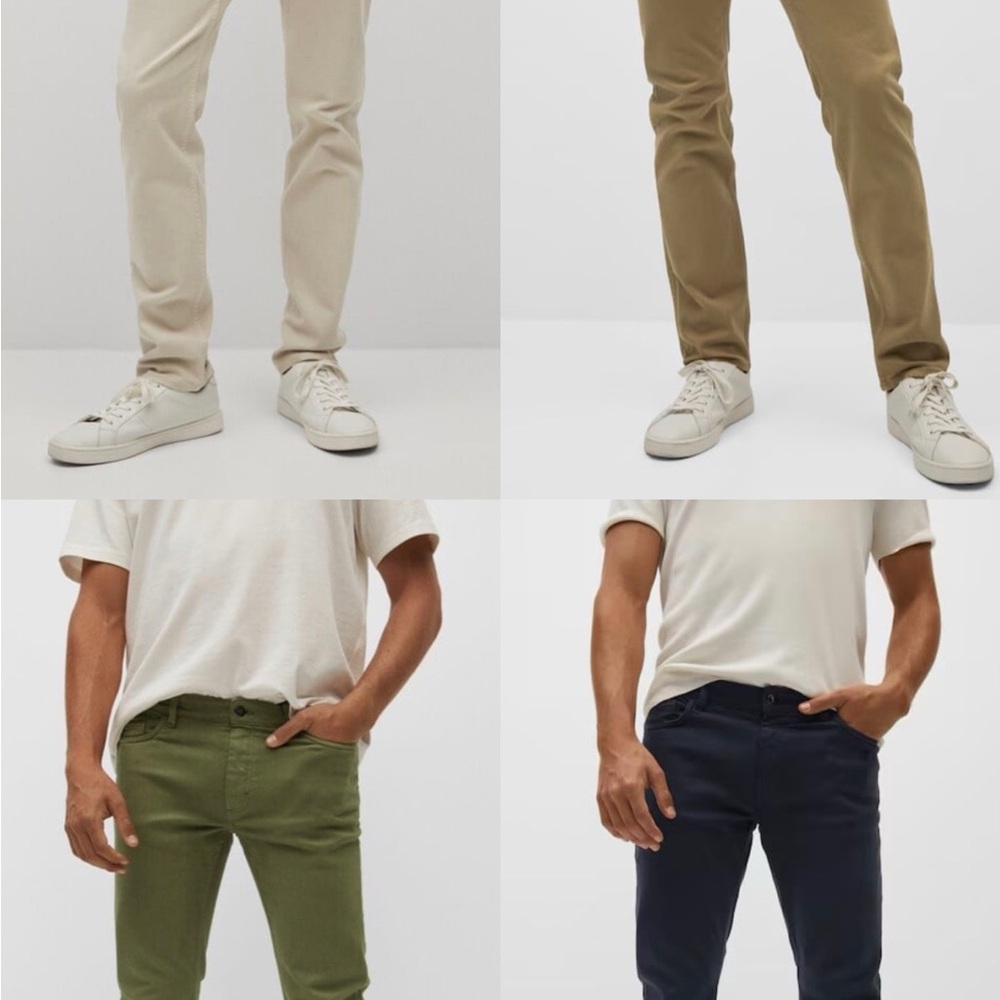 Mango Slim fit colored jeans 30x30 FOUR PAIRS